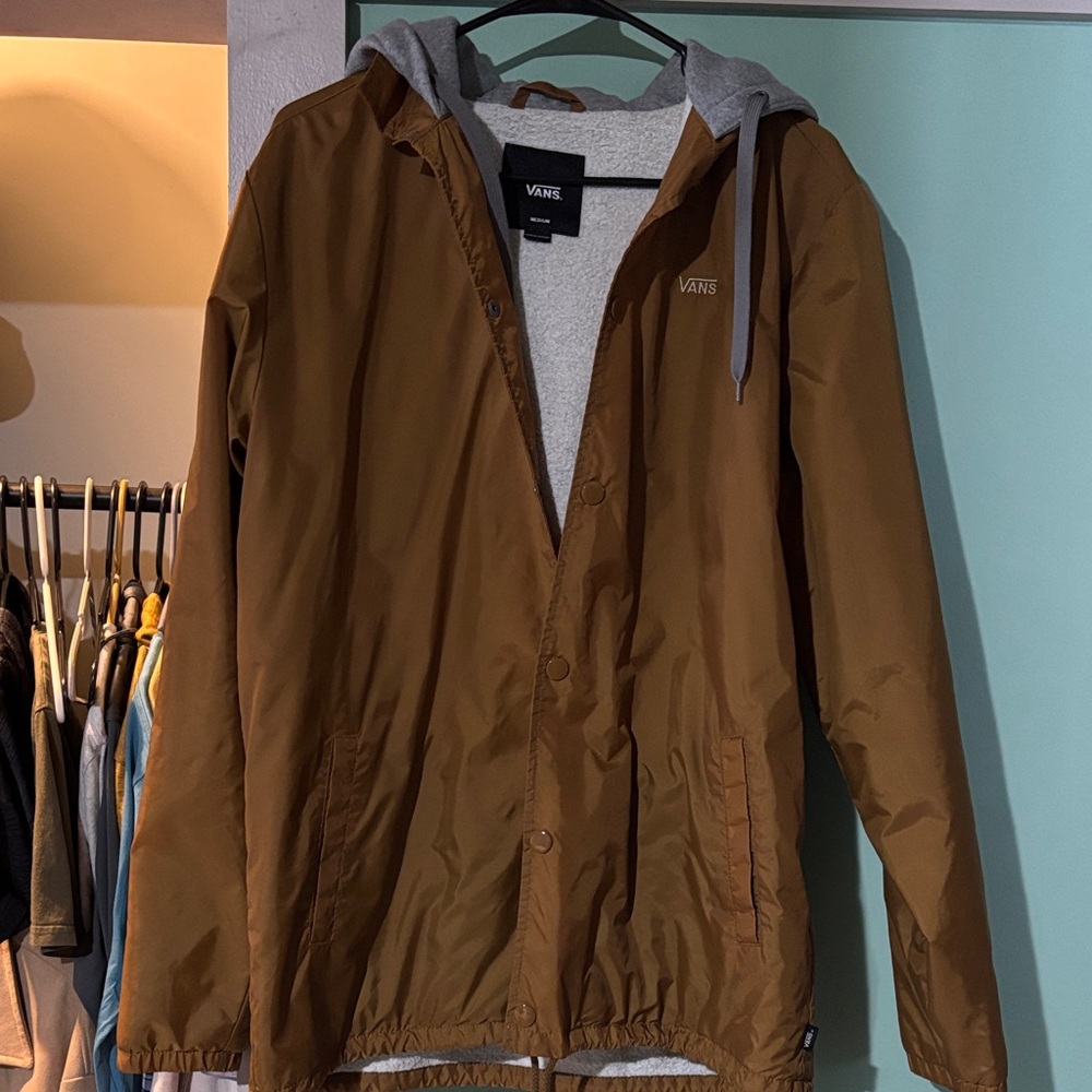 Vans Men's Tan Windbreaker Jacket